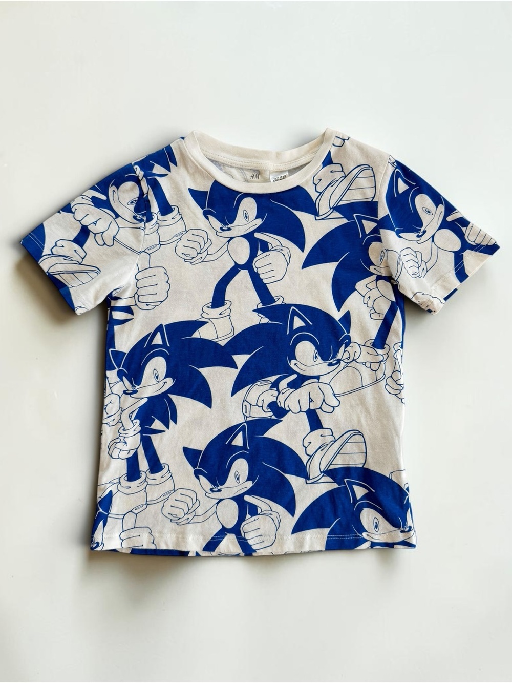 H&M x SONIC the HEDGEHOG EUC/LN Graphic Tee Shirt